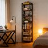 7-Tier Corner Shelf, Bookshelf Corner Bookcase