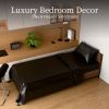 Satin Bed Sheets, Twin Size Sheets Set, 3 Pcs Silky Bedding Set with 15 Inches Deep Pocket for Mattress (Twin, Black)
