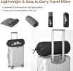 Small Shredded Memory Foam Pillow, Camping Pillow Travel Pillow - Compressible Medium Firm, Breathable Cover, Ideal Backpacking Hiking