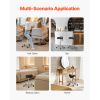 Saddle Stool with Wheels, 450 LBS Weight Capacity Ergonomic Rolling Stool, Height Adjustable Thickened PU Leather Swivel Saddle Chair for Salon, Spa