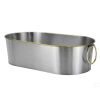Stainless Steel Hammered Oval Tub, 20.27 in x 11.22 in