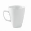16 Piece Square Porcelain Dinnerware Set, White