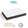 12 Inch Full Mattress, Innerspring Mattress with Black Gold Trim & White Cover - Medium Firm Support, Cooling Breathable Design for Bedroom