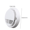 (4 Pack) Smoke Alarm Detector Home Fire Safety Sensor Alert Battery Included (Logistics only For USPS.TK/TMEU only For self-pickup)