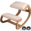 Ergonomic Kneeling Chair Heavy Duty Better Posture Kneeling Stool Office Chair Home for Body Shaping Relieveing Stress Meditation Desk Computer Kneeli