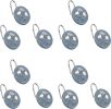 12pc Capri Bathroom Sheer Shower Curtain Sets & 12 Hooks - Modern Classic Luxury Contemporary Decor Blue Shower Curtain Stylish Bath Sets