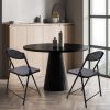 Steel Frame Light-Weight Compact Plastic Folding Chairs,Black (Set of 10)
