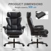Office Chair with Foot Rest and Waist Lumber Support, Ergonomic Gaming Chair with Adjustable Height Headrest