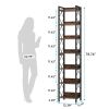 7-Tier Corner Shelf, Bookshelf Corner Bookcase