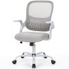 Office Mid Back Ergonomic Mesh Computer Desk Larger Seat Executive Height Adjustable Swivel Task Chair with Lumbar Support