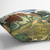 Villages Street in Auvers by Van Gogh Cushion