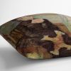 Woman Sitting in the Grass by Van Gogh Cushion